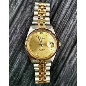 Lucien‎ Piccard Dufonte Diamond Jubilee Date Mens Dress Watch